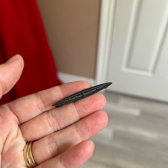 4/$100 Edwardian bar tint infinity brooch pin collar stay 🥰 - Picture 3 of 7